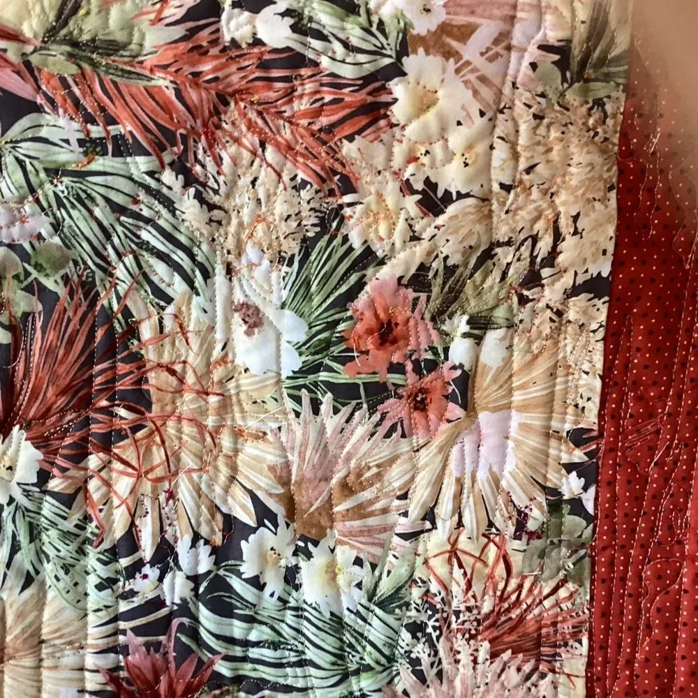 NWT. Hand Crafted Last in a SeriesColorful Forest Art Wall Quilt